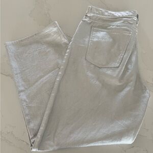 Excellent Condition Silver Denim. 90’s Baggy Fit. Size 10. 29” inseam.